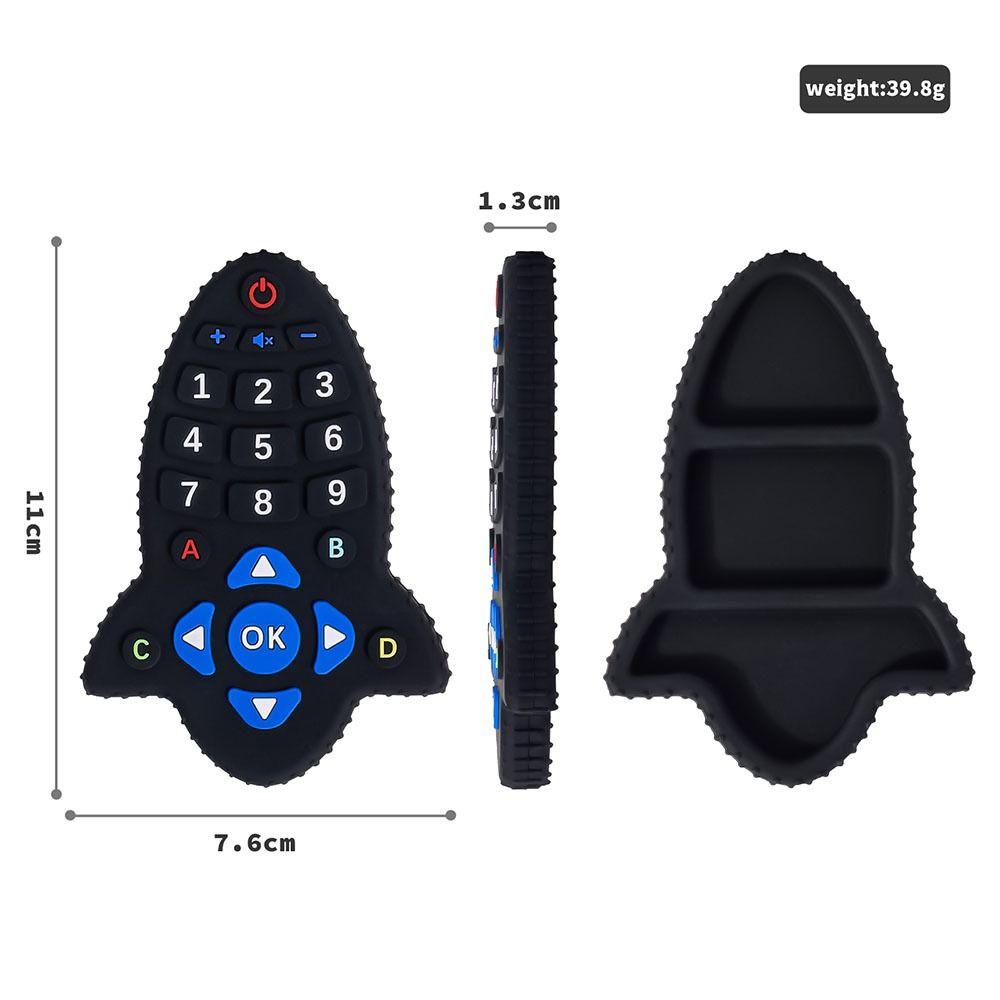 Đồ Chơi Gặm Nướu Bằng Silicon Hình Hoạt Hình Có Nút Điều Khiển Từ Xa Cho Trẻ Em