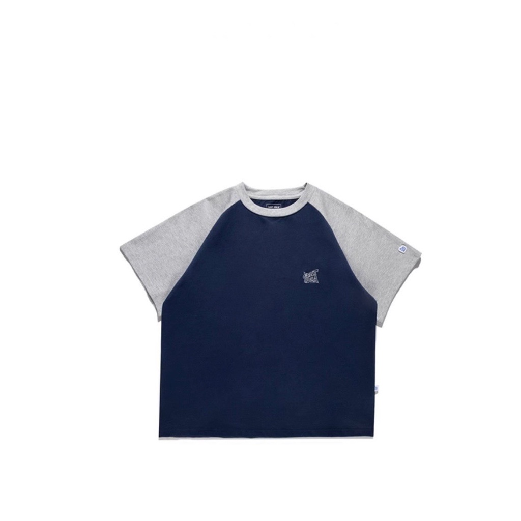 Áo Thun Baby Tee phối tay Hồng form rộng tay lỡ phong cách Ulzzang