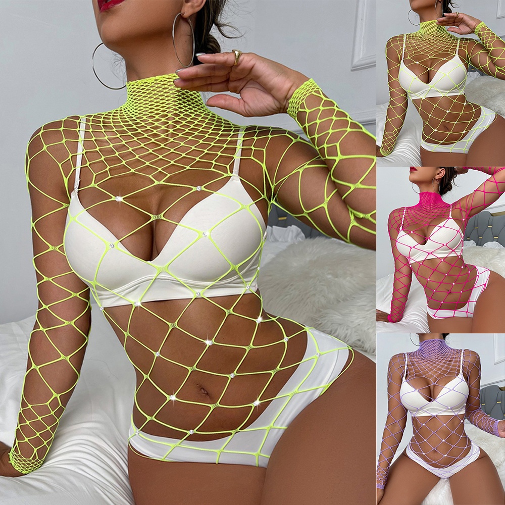 Womens bodysuit dancewear fashion lingerie nightclub nightwear sleepwear