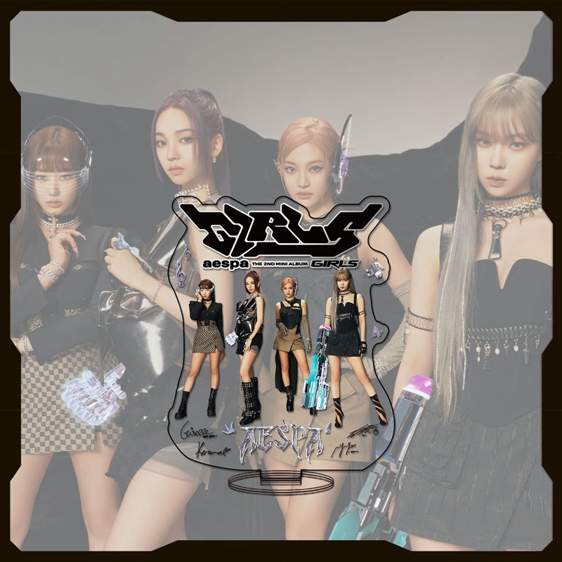 Giá Đỡ Mô Hình Nhân Vật Aespa Bằng Acrylic Độc Đáo Trang Trí Bàn Làm Việc