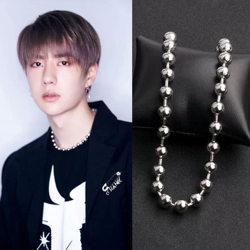 Dây chuyền nam nữ chuỗi bi tròn BallChain Merin Accessories nhiều size cá tính titan không gỉ - Vòng cổ BallChain
