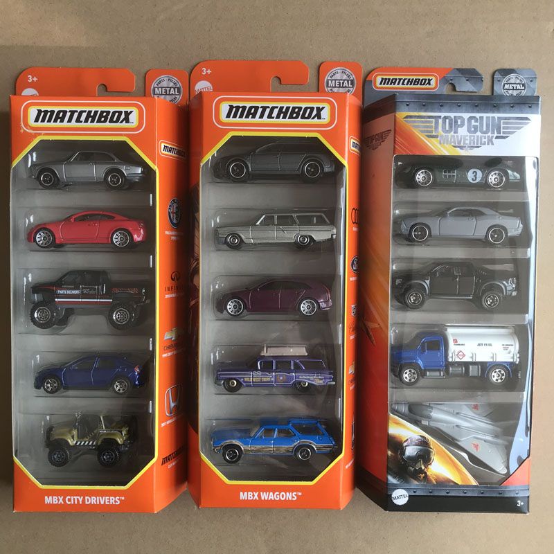 Bộ 5 Mô Hình Đồ Chơi Xe Hơi Giao Thông Thành Phố Matchbox City Hero