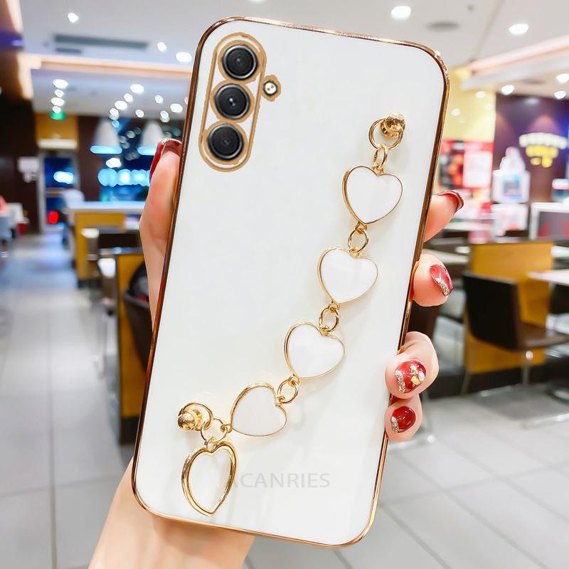 Ốp Điện Thoại Có Dây Gài Sang Trọng Cho Samsung Galaxy A14 A54 A34 A24 4G 5G A 14 54 34 24