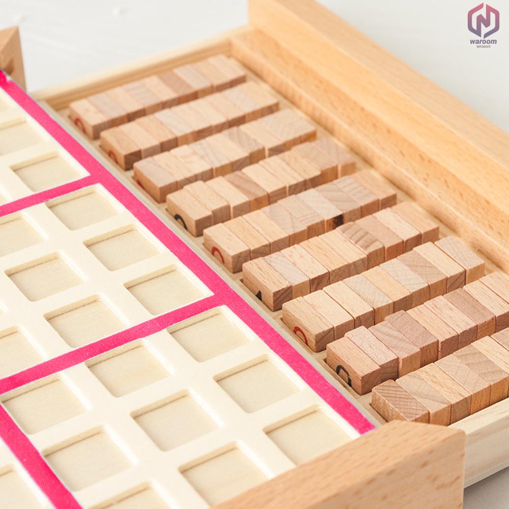 Bộ Trò Chơi Sudoku Bằng Gỗ Có Ngăn Kéo Để Bàn Phát Triển Trí Não # 26