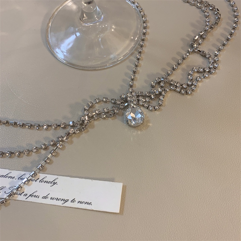 Vòng Cổ Choker Phối Ren Đính Đá Thời Trang Cho Nữ