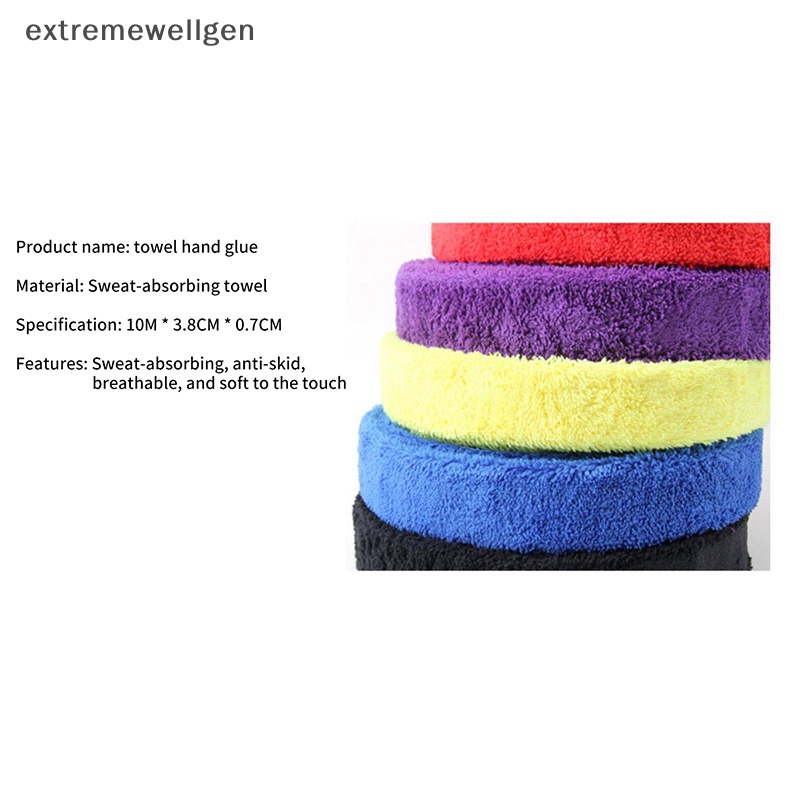 1 Cuộn Băng Keo Quấn Cán Vợt Cầu Lông / Tennis Chống Trượt Dài 10M