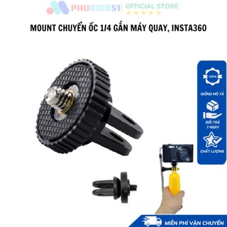 Mount chuyển đổi ren 1 4 cho gopro hero 11 10 9 8 7 6 5, insta360 - ngàm chuyển đổi nhựa