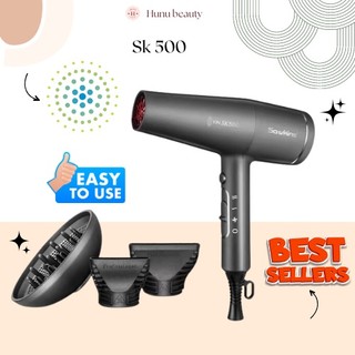 Máy Sấy Tóc 2 Chiều Nóng Lạnh Sawkins SK500, Máy sấy tóc tạo kiểu tóc phụ kiện đầy đủ kèm loa sấy xoăn