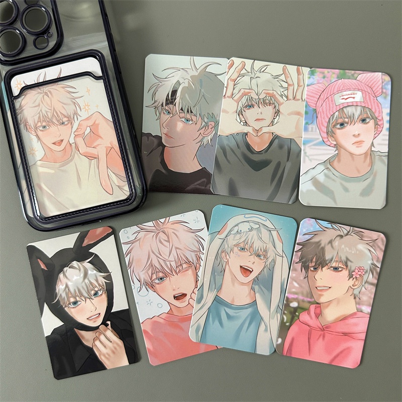 Ins korean popi same spell return battle 3 inch thẻ nhỏ đẹp trai doujin guzi