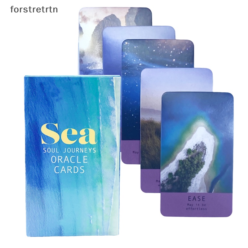 Forstretrtn sea soul journeys oracle card tarot lời tiên tri số phận bói toán bộ bài gia đình ban tiệc trò chơi người mới bắt đầu bài bói trò chơi en