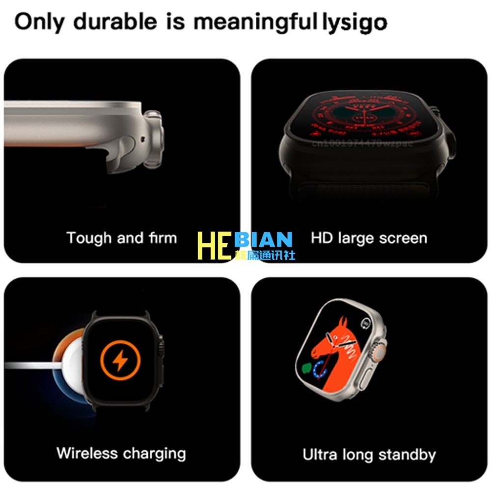 Đồng hồ thông minh iwo 16 t800 ultra watch 8 series 8 nfc bluetooth call tracker