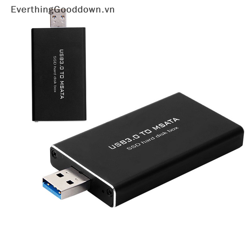 Everthinggooddown msata to ssd solid state usb3.0 case hard disk adapter bên ngoài hdd mobile box vn