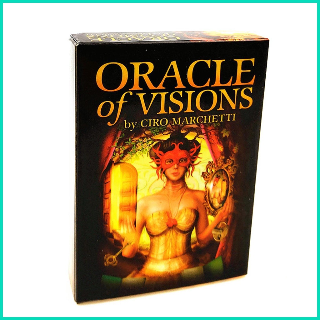 Bói bài tarot oracle of visions board game bộ bài tarot tiêu chuẩn công cụ bói toán cho giải trí hjuvn