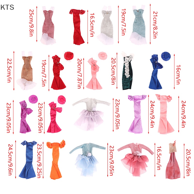 Kts quần áo búp bê cho 30 cm quần áo búp bê công chúa váy trailing váy dạ hội váy cưới nhà búp bê trang trí kt