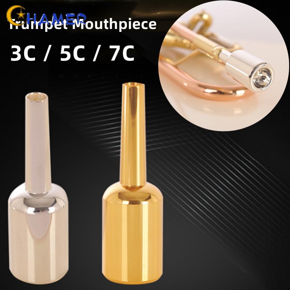 Trumpet mouthpiece 1 gói 1 chiếc 3c / 5c / 7c kích thước người mới bắt đầu bằng đồng thau quà tặng vàng