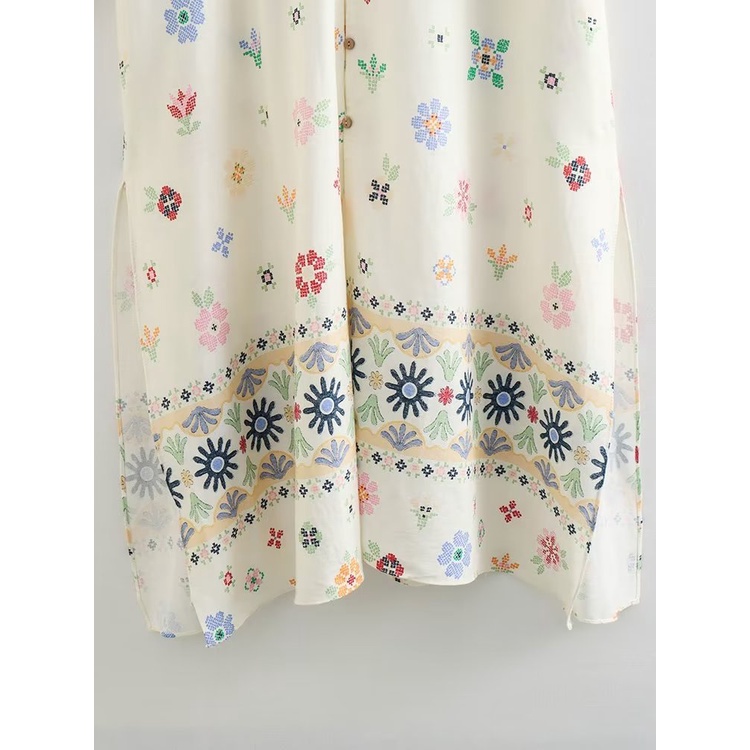 Váy In Pha Trộn qunz flax 6123