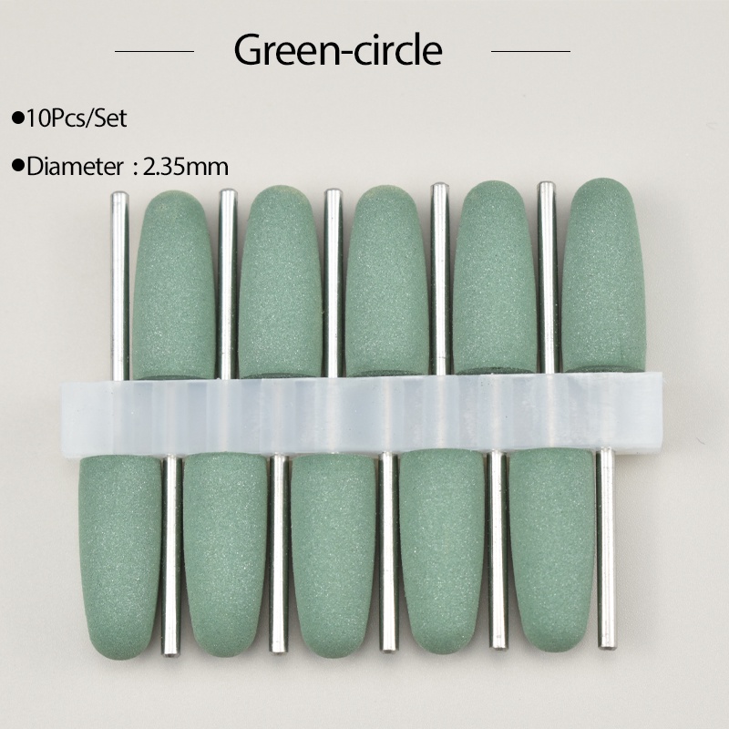Bộ 10 Đầu Mài Đánh Bóng Bằng silicone 2.35mm