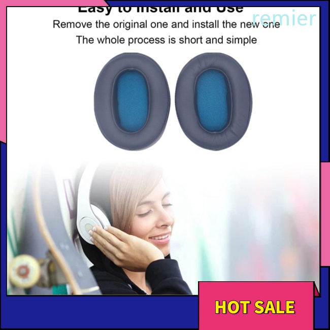 Re earpads thay thế miếng đệm tai đệm che earmuff sponge sleeve tương thích cho tai nghe sony / sony wh-xb900n