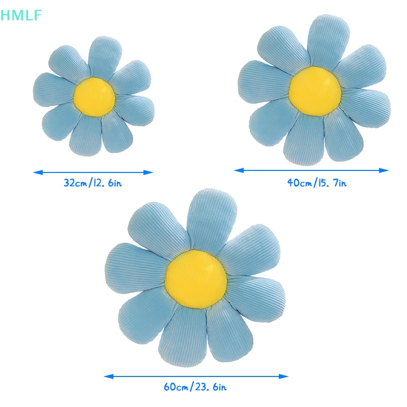 Hm daisy flower gối nhồi bông ghế sofa đệm sàn phim hoạt hình mặt trời hoa mông đệm thư giãn trang trí nội thất lf