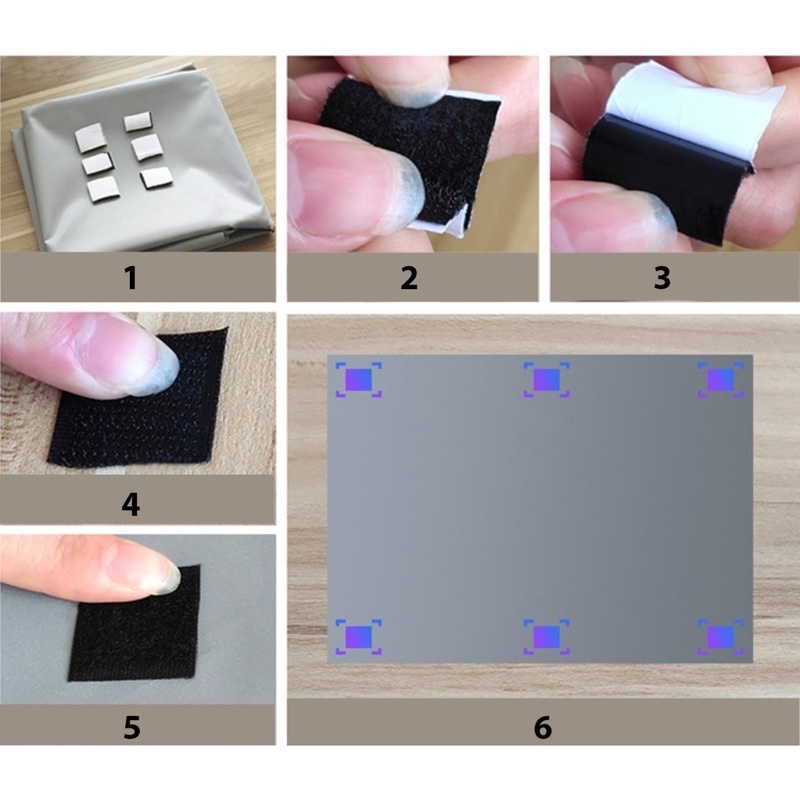 Màn chiếu phản quang dán tường 60-70-80-100-120-150 INCH - Tương phản cao