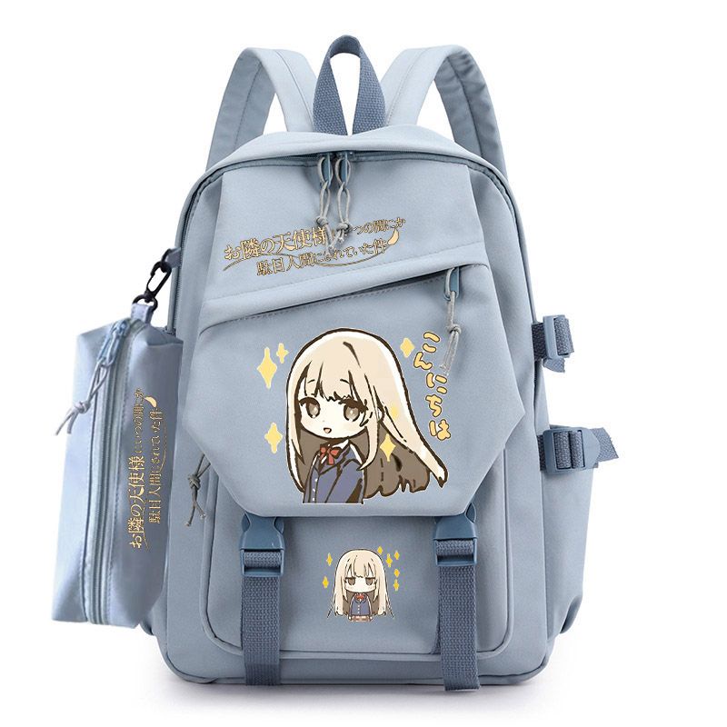 The Angel Next Door Spoils Me Rotten Shoulder Bag Shiina Mahiru Two-Dimensional Schoolbag Travel Durable Cute Student Large Capacity Backpacks