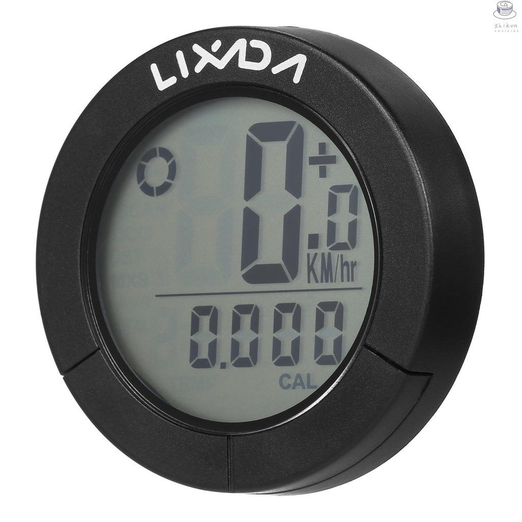 Lixada usb có thể sạc lại xe đạp không dây máy tính đi xe đạp không thấm nước đồng hồ tốc độ với đèn nền xanh cho