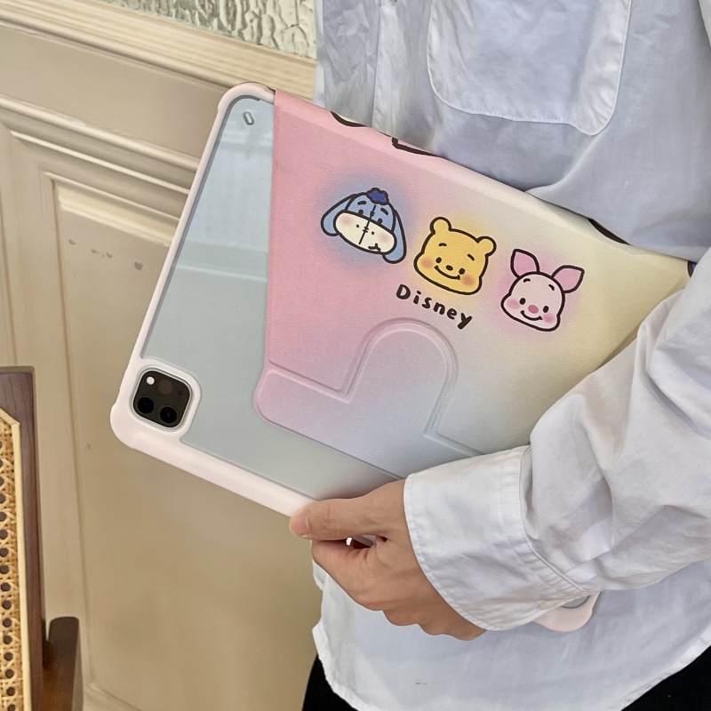 Máy tính bảng gấu dễ thương silicone mềm chống sốc cho ipad mini 6/5 ipad 9,7 5 6th air 3/4/5 ipad 10,2 7th/8/9/10 pro 11 inch 2022 2021 ipad pro 2022 2021 giá đỡ ipad