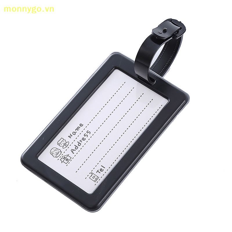 Monnygo thời trang thư sáng tạo phụ kiện du lịch dễ thương thẻ hành lý vali phong cách hoạt hình silicon nhãn du lịch di động vn