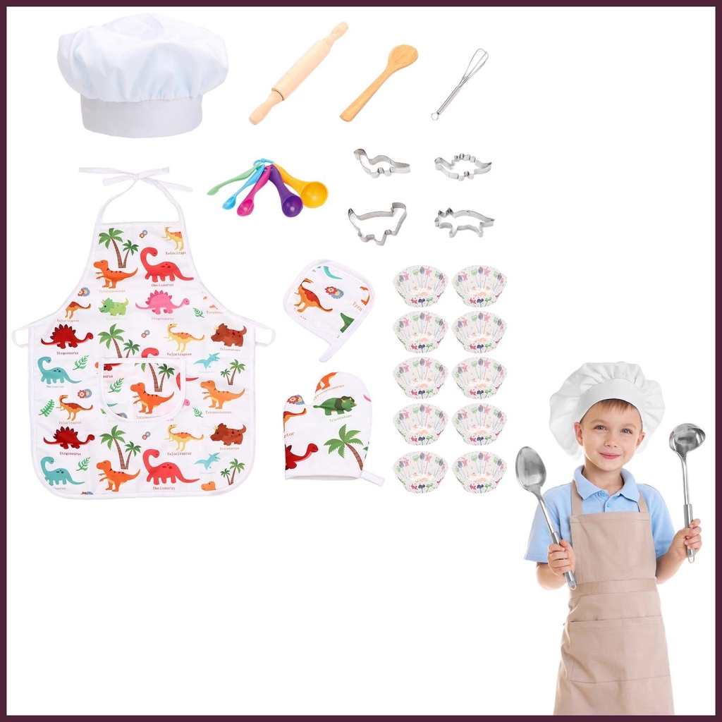 Đồ chơi đóng vai nhà bếp cho trẻ em bộ đầu bếp cho trẻ em nấu ăn và làm bánh bộ quà tặng cho nhà bếp bộ làm bánh cho bé gái gelaidvn