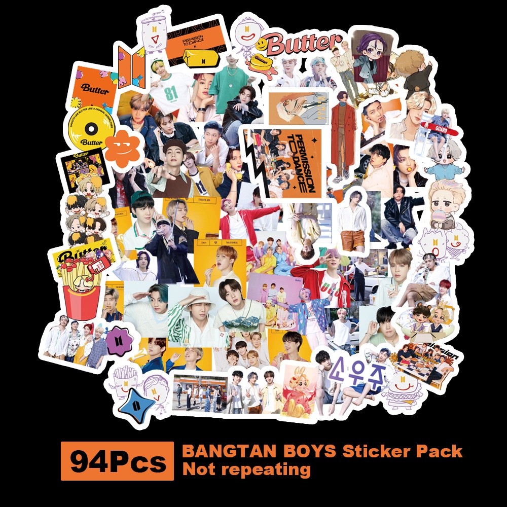 Kpop bangtan boys v jimin proof festa stickers shaped big head stickers self-adhesive diy handbook stickers