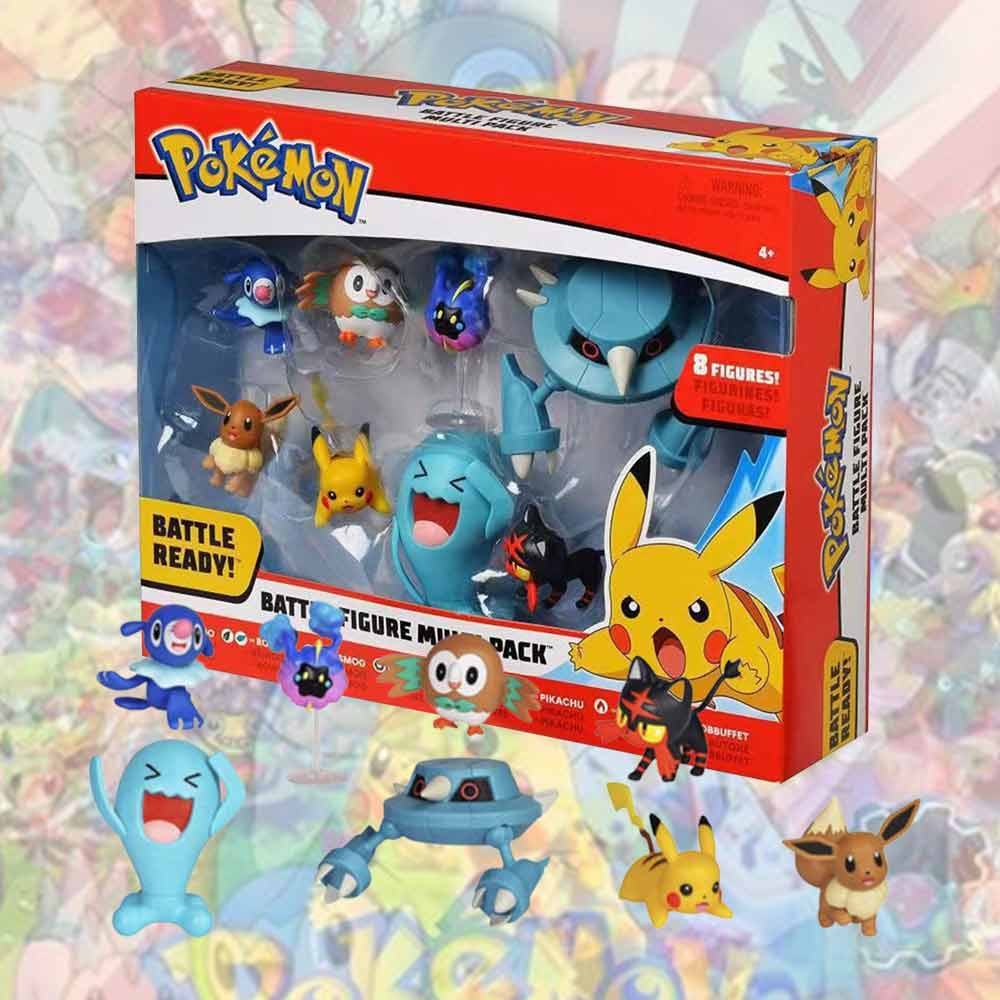 8 Pcs Set Pokemon Pocket Monsters Mega Battle Figure Multi Pack Figures Set