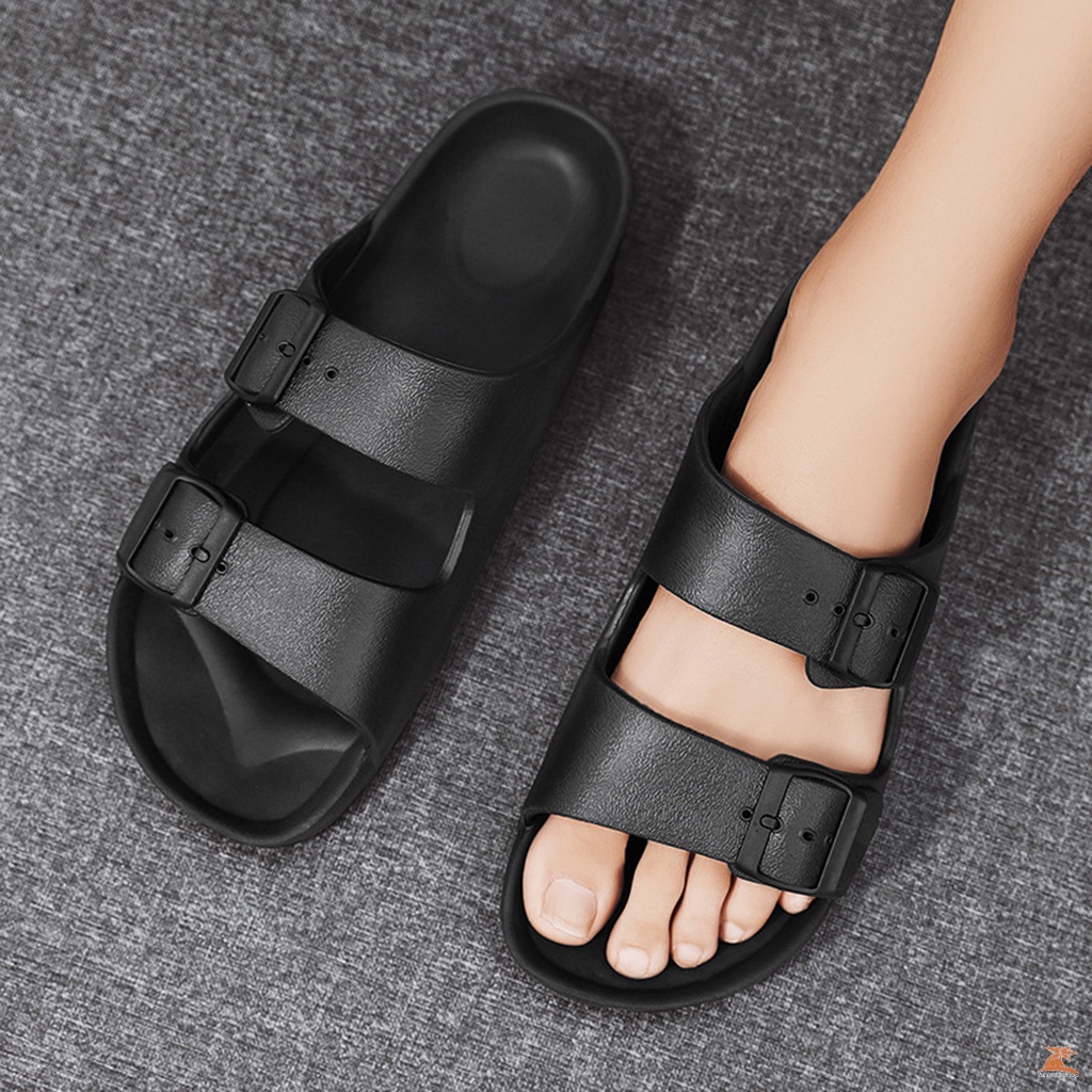 Double strap casual slides sandal wear-resistant long service life slippers