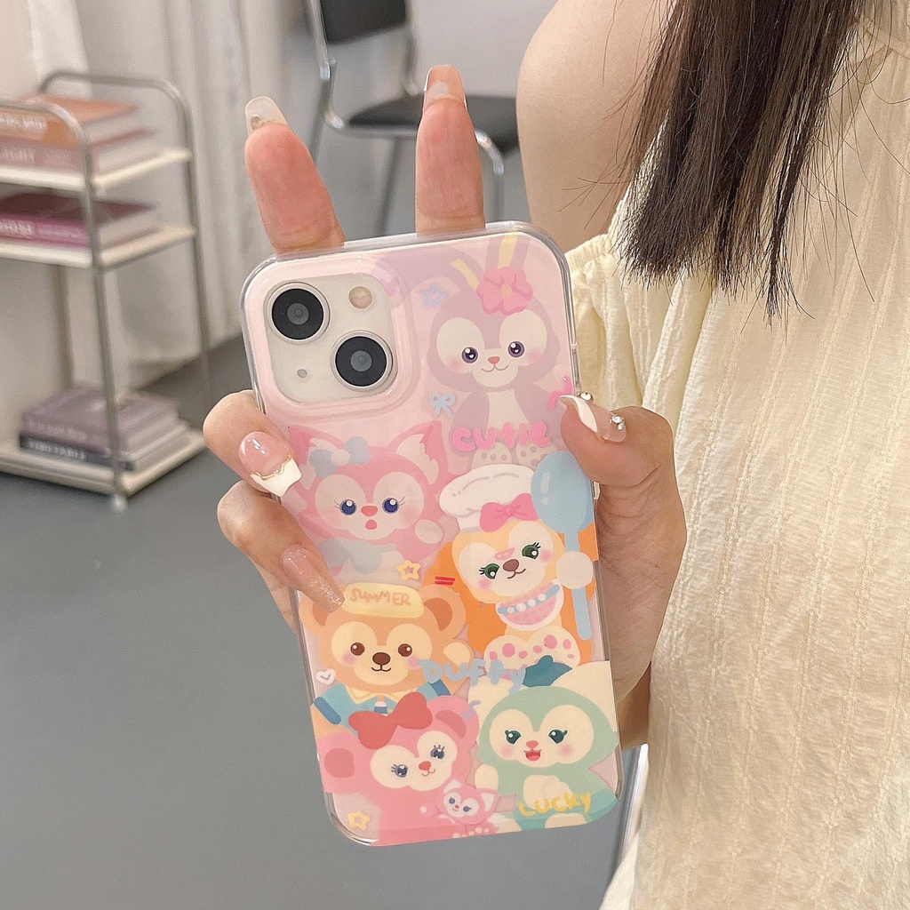 Cartoon disney phone case cho iphone 14 13 12 11 pro max anti-drop soft cover