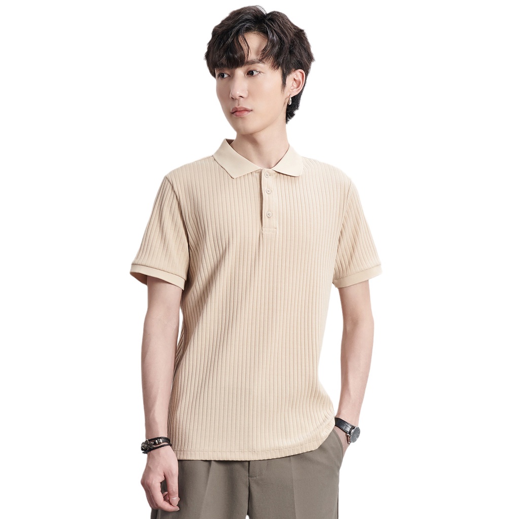 2023 phong cách mới áo thun polo dệt kim sọc ngắn tay mùa hè áo thun nam hợp thời trang hàng đầu hzfmc3758