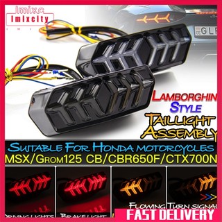 Đèn hậu led xe máy imixcity chạy phanh dừng cảnh báo phía sau đèn báo rẽ cho honda msx125 cbr650f