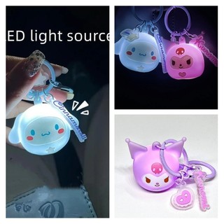 Kawaii sanrio Móc Khóa Hình Búp Bê kuromi Dạ Quang Trang Trí Balo Đi Học