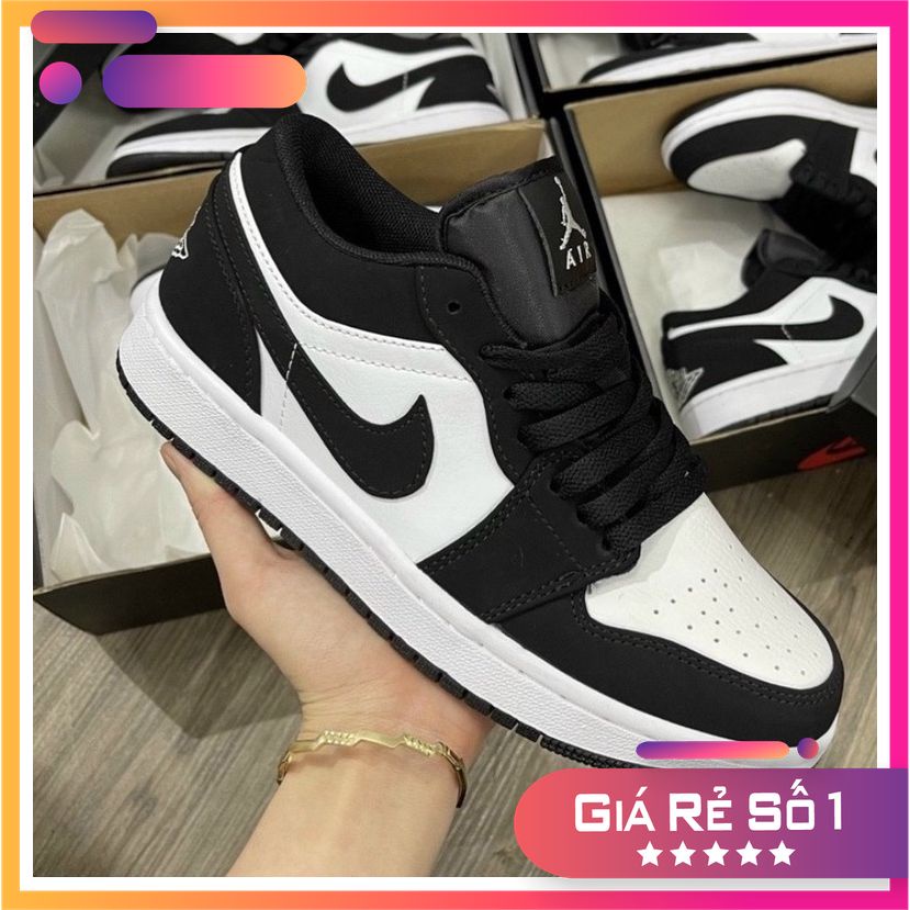 Giày thể thao Sneakers cổ thấp đen trắng full sz35-44