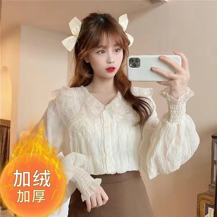 Áo Sơ Mi chiffon Dáng Ôm Phong Cách Hàn Quốc Thời Trang Xuân Thu Cho Nữ