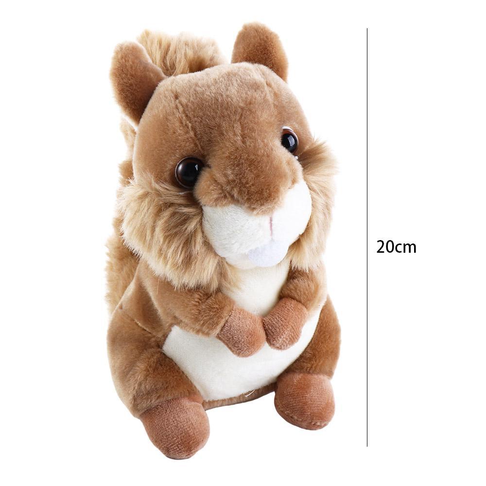 Willis Đồ chơi nhồi bông Hình Chú Sóc Chuột hamster Đuôi Dù Lớn Mềm Mại Trang Trí Nhà Cửa