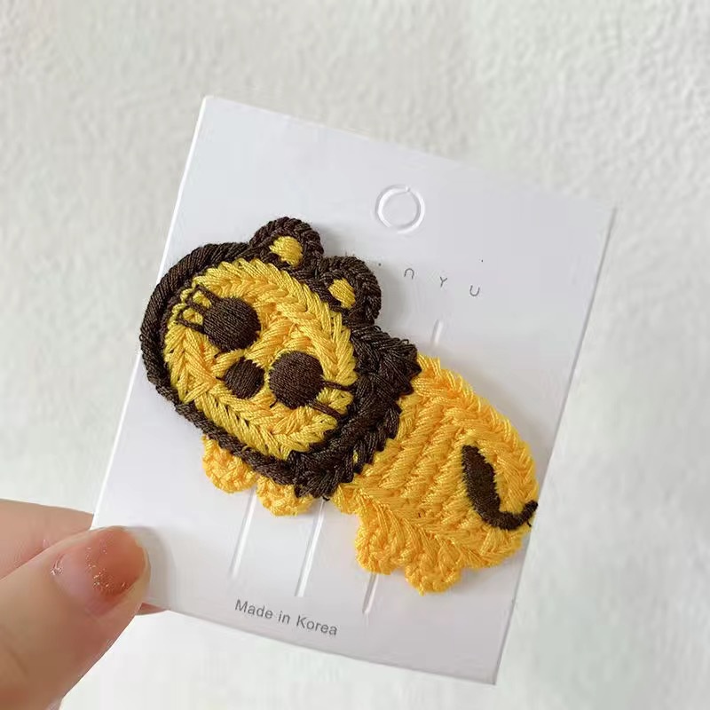 Kẹp Tóc Vải Len Nhỏ Hoạt Hình Dễ Thương Phong Cách Hàn Quốc Cho Nữ