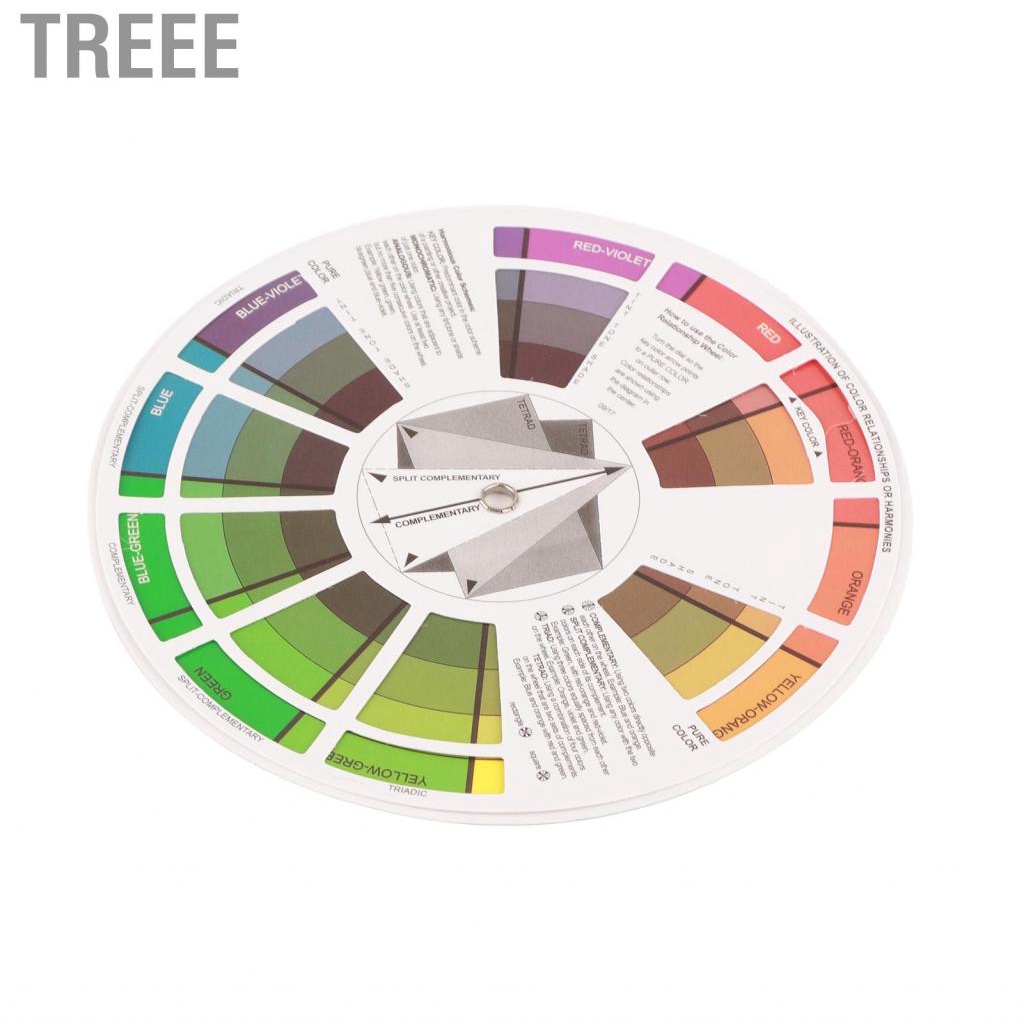 Treee Tattoo Colour Wheel - Paint Mixing & Learning Guide Art Class/Teaching Tool