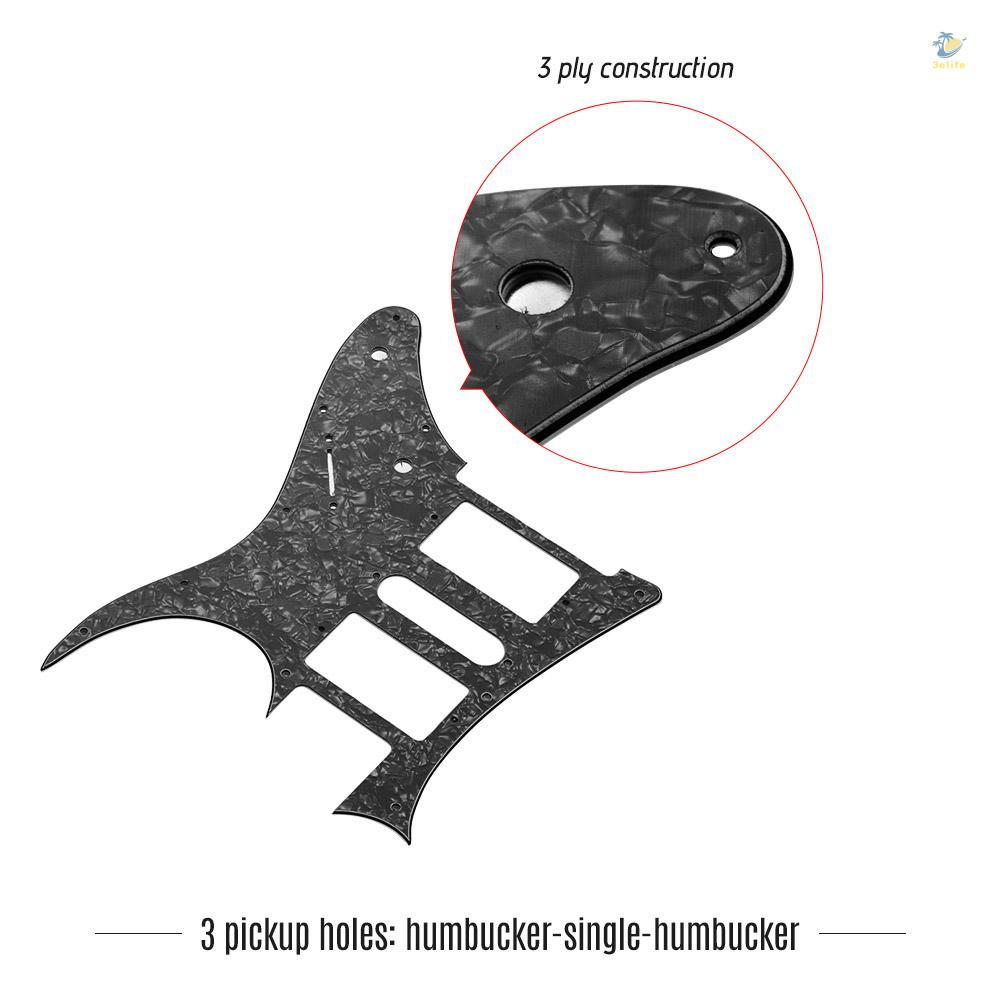 3elife hsh electric guitar pickguard pvc pick guard scratch cho ibanez g250 guitar replacement black pearl 3 ply