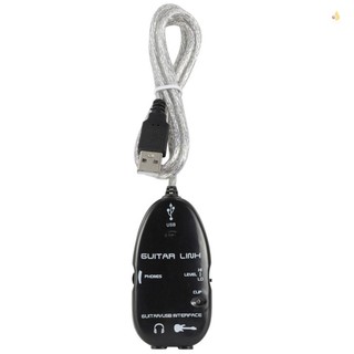 Mynice guitar to usb interface link cable adapter audio connector recorder for pc / computer