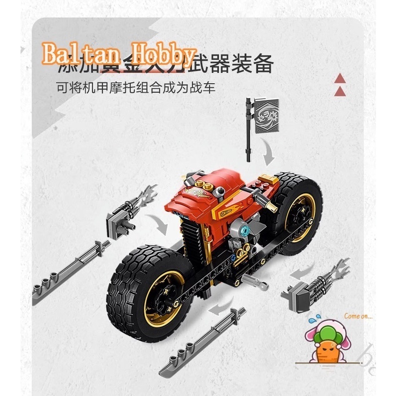 Đồ chơi baltan bh1 tương thích với ninjago 71783 kai's mech rider building blocks toy en5