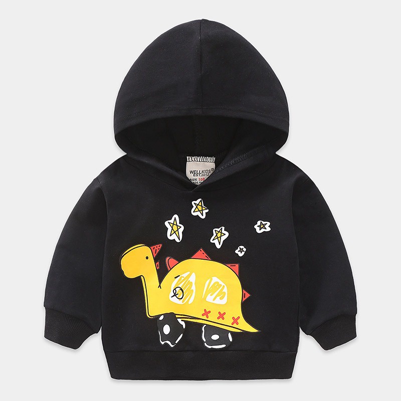 Áo Sweater Tay Dài In Họa Tiết Hoạt Hình Phong Cách Hàn Quốc Thời Trang Xuân Thu Cho Bé Trai