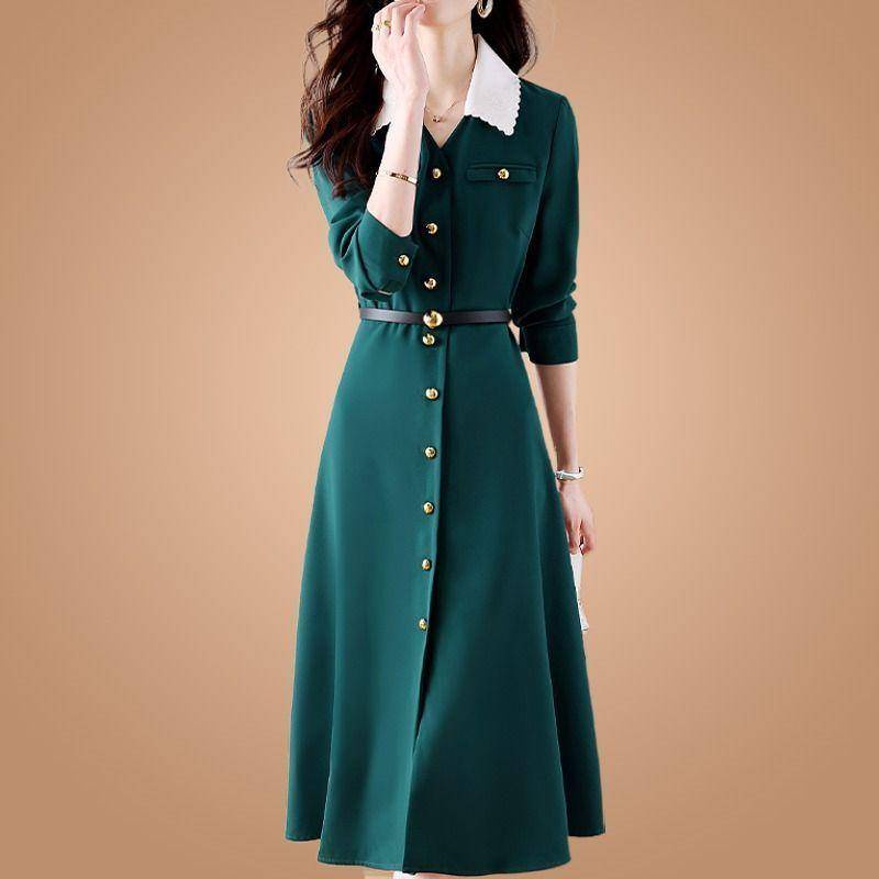Đầm Dài Tay Cao Cấp Phong Cách Thời Trang Mới size Lớn