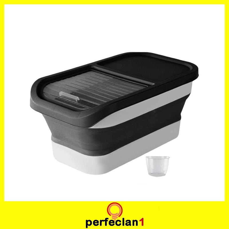 Hộp đựng thức ăn cho chó mèo máy phân phối hộp cơm, hộp đựng ngũ cốc 22lbs, hộp đựng thức ăn cho chó có thể thu gọn cho thức ăn cho thú cưng