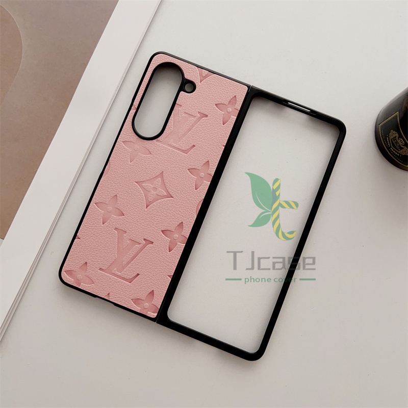 Bao da in mỏng bao da samsung galaxy z fold 4 z fold 4 z fold 4 utra thin matte retro / letter pattern embossvt vỏ cứng pc shell