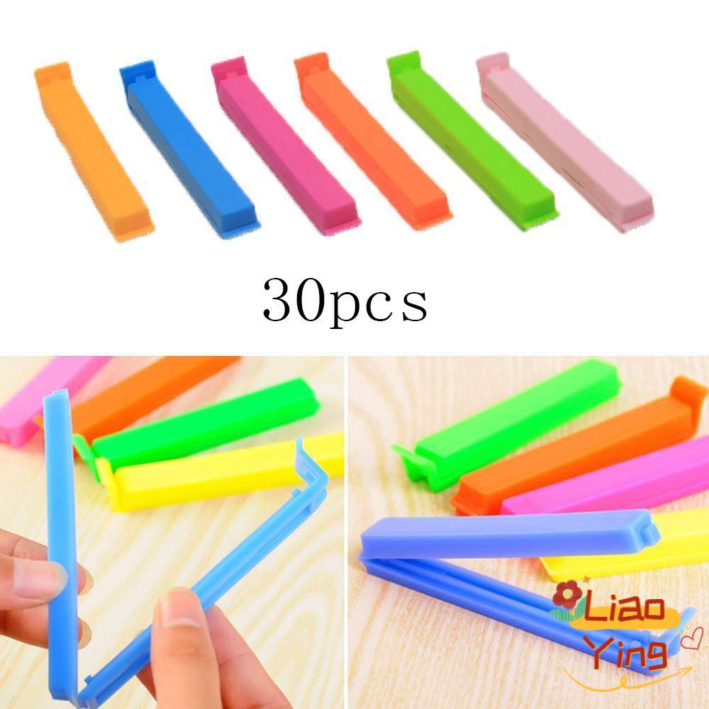 Set 30 Kẹp Miệng Túi Thực Phẩm Màu Sắc Ngẫu Nhiên