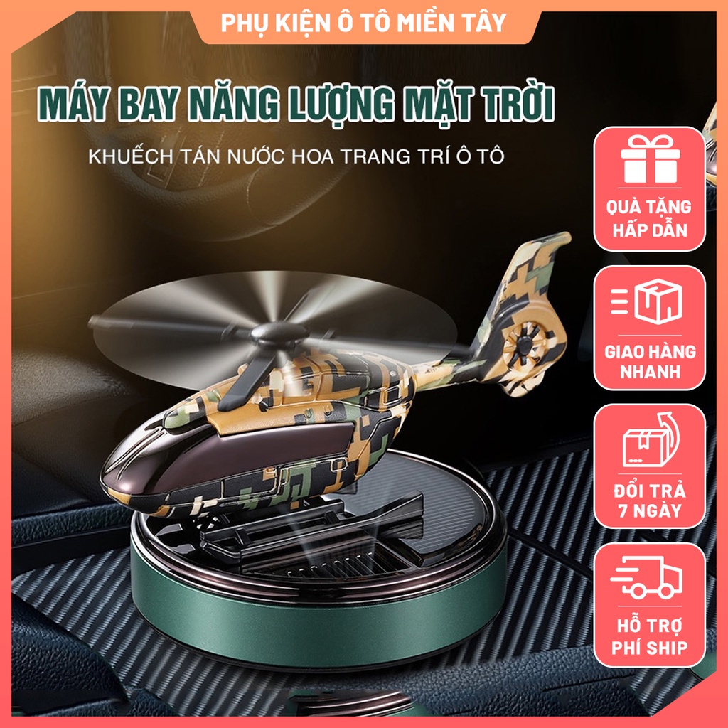 Nước Hoa Ô Tô Năng Lượng Mặt Trời Mô Hình Máy Bay Trực Thăng, Khuếch Tán Hương Thơm, Khử Mùi Ô Tô